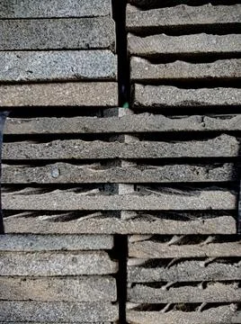 Abstract background of square stone stacked upwards.is a natural rock for dev Stock Photos