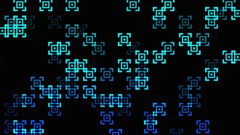 Abstract background of square tiles shape moving Stock Illustration