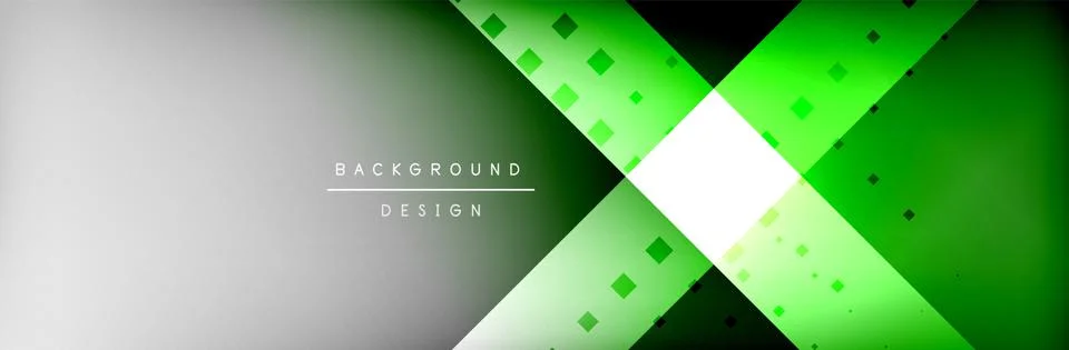 Abstract background - squares and lines composition created with lights and Stock Illustration