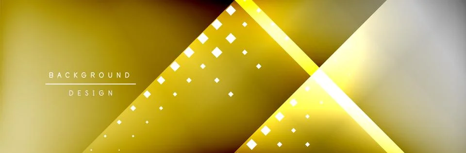 Abstract background - squares and lines composition created with lights and Stock Illustration