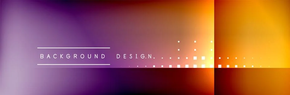 Abstract background - squares and lines composition created with lights and Stock Illustration