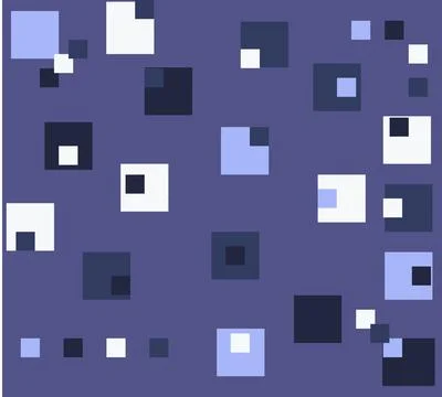 Abstract background of squares of different sizes on a lilac background Stock Illustration