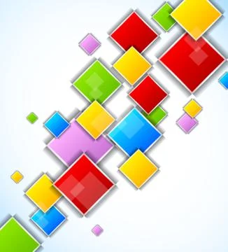 Abstract background with squares Stock Illustration