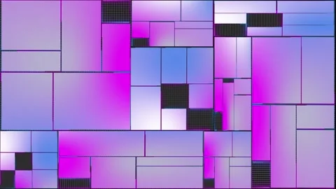 Abstract background with squares moving lines. Technology digital cyberspace Stock Footage 282040433