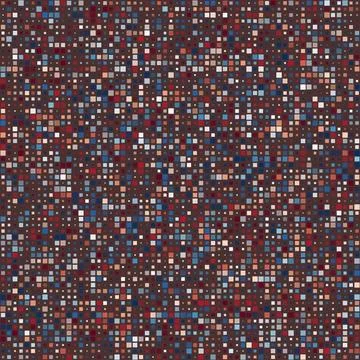 Abstract background. Squares in multiple colors. Dark burgundy, muted pink,.. Stock Illustration