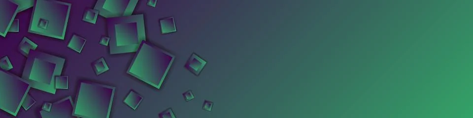 Abstract background with squares pattern. Modern dark green gradient background. Stock Illustration