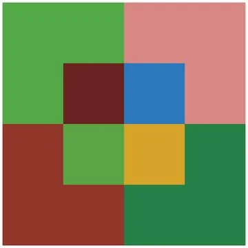Abstract background with squares, rectangles, rhombus and crosses Stock Illustration
