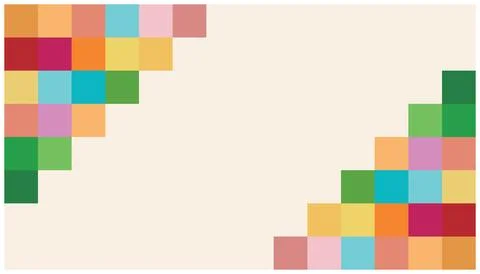 Abstract background with squares, rectangles, rhombus and crosses. Stock Illustration