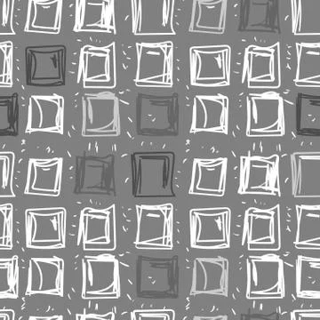 Abstract background of squares. Rectangular seamless pattern in shades of gre Illustrazione stock