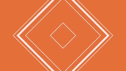 Abstract background with squares shape waves on orange background. Stock Footage 271612058