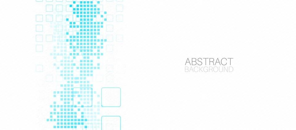 Abstract background with squares. Structure pattern technology backdrop. Vect Stock Illustration