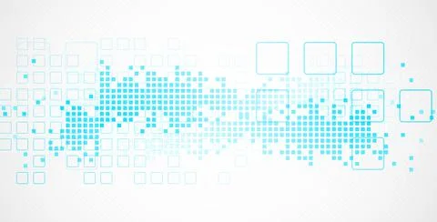 Abstract background with squares. Structure pattern technology backdrop. Vect Stock Illustration