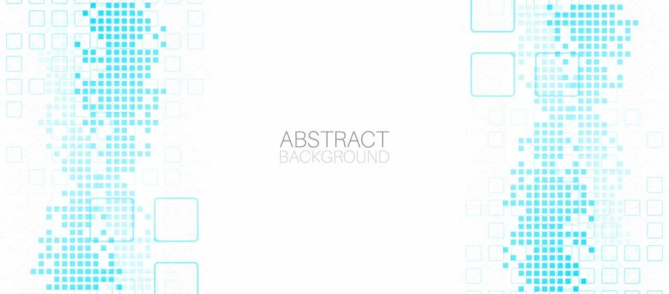 Abstract background with squares. Structure pattern technology backdrop. Vect Stock Illustration