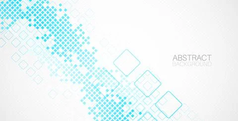 Abstract background with squares. Structure pattern technology backdrop. Vect Stock Illustration