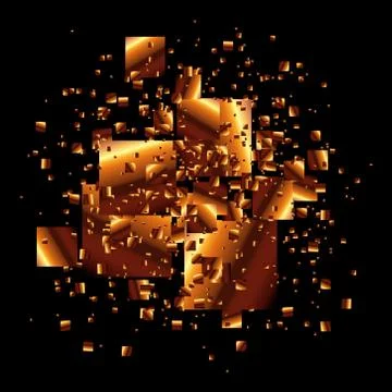Abstract background with squares - vector illustration 스톡 일러스트