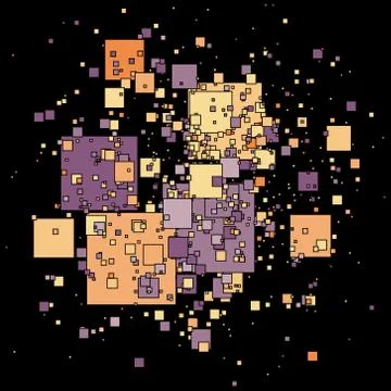 Abstract background with squares - vector illustration Stock Illustration
