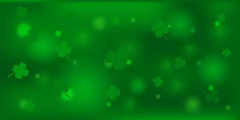 Abstract background with St. Patrick's Day. Clover leaf banner design. Holi.. Stock Illustration