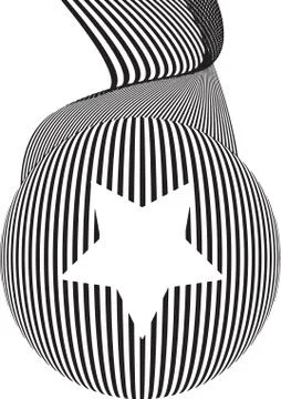 Abstract background with Star on a Circle Stock Illustration