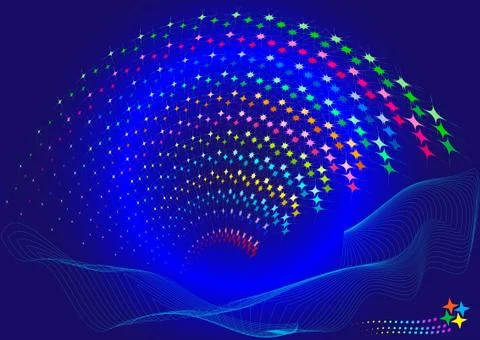 Abstract background star Stock Illustration