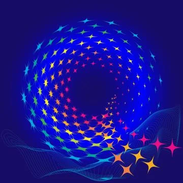 Abstract background star Stock Illustration