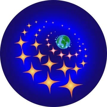 Abstract background star Stock Illustration