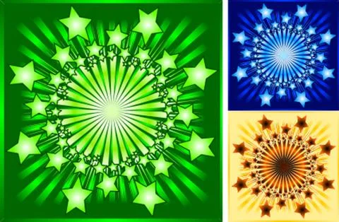 Abstract Background Star Stock Illustration