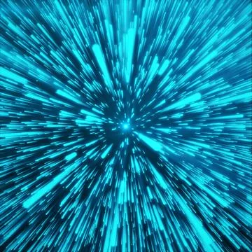 Abstract Background With Star Warp or Hyperspace. Abstract Exploding Effect Stock Illustration