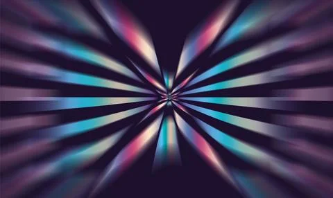Abstract background with a starburst effect, blue and purple rays, Stock Illustration