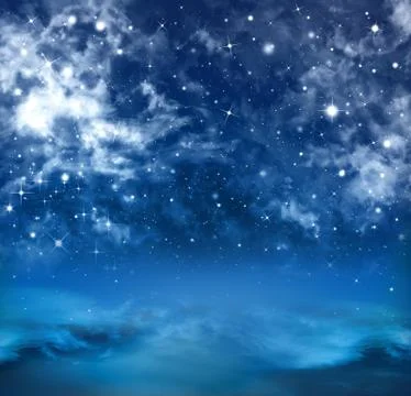 Abstract background starry sky Stock Illustration