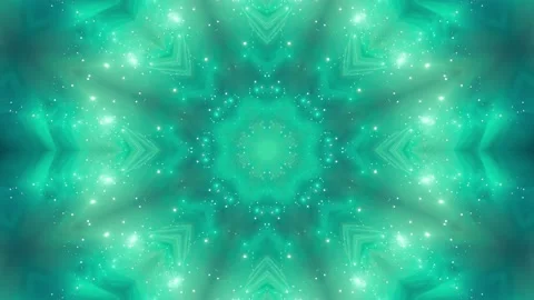 Abstract background with stars and lights. Turquoise green colors. 库存影片 215767470