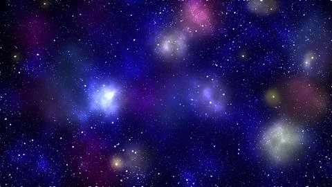 Abstract background with stars in the space. Stock Illustration