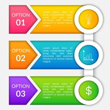 Abstract background with steps, parts, options, infographic template, way of Stock Illustration