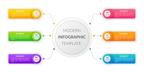 Abstract background with steps, parts, options, infographic template, way of Stock Illustration