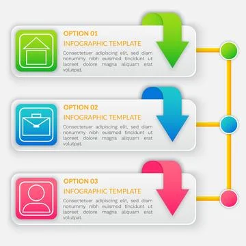 Abstract background with steps, parts, options, infographic template, way of Stock Illustration
