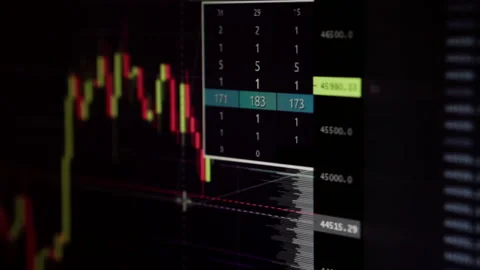Abstract background with stock charts. Stock Footage 167368227