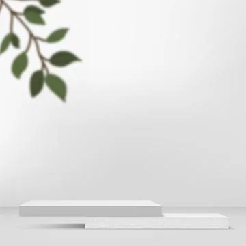 Abstract background with stone geometric 3d podiums. Vector illustration Stock Illustration