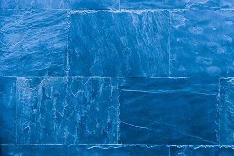 Abstract background of stone slabs in blue. Stock Photos