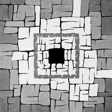 Abstract background with stone texture. Hand drawn illustration Stock Illustration