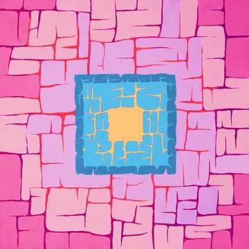 Abstract background with stone texture. Hand drawn illustration Stock Illustration