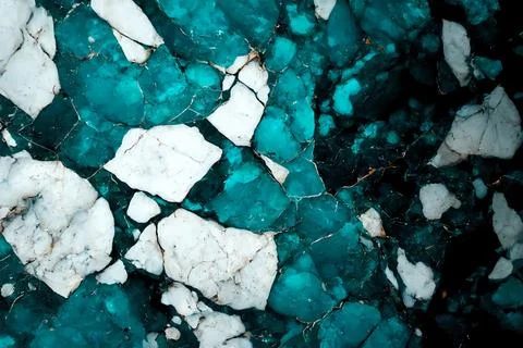 Abstract background of stone texture. Turquoise marble pattern Stock Illustration