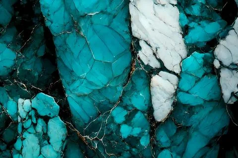 Abstract background of stone texture. Turquoise marble pattern Illustrazione stock