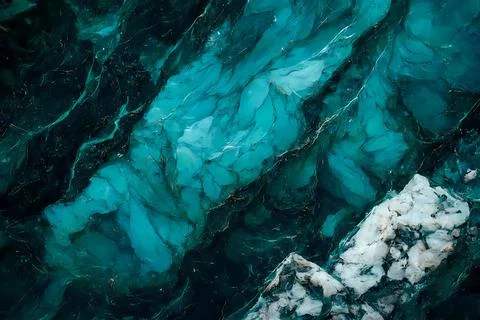 Abstract background of stone texture. Turquoise marble pattern Illustrazione stock