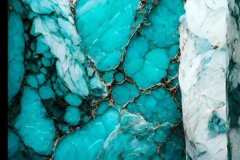Abstract background of stone texture. Turquoise marble pattern Illustrazione stock
