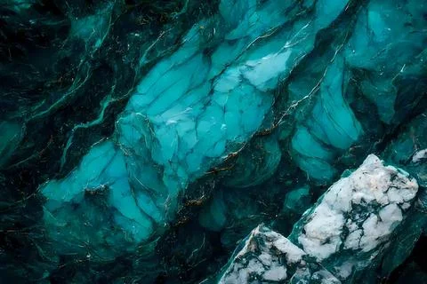 Abstract background of stone texture. Turquoise marble pattern Stock Illustration