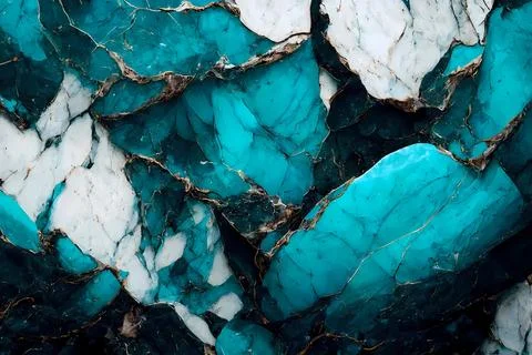 Abstract background of stone texture. Turquoise marble pattern Illustrazione stock