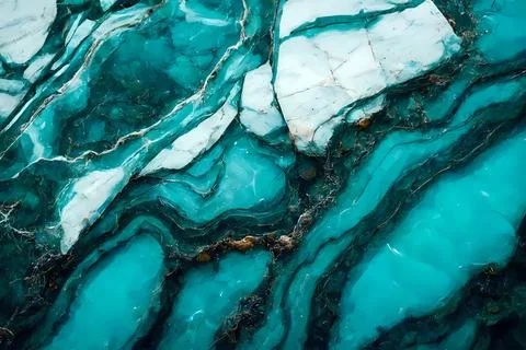 Abstract background of stone texture. Turquoise marble pattern Stock Illustration