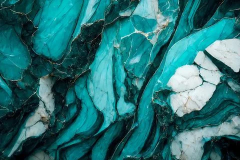 Abstract background of stone texture. Turquoise marble pattern Illustrazione stock