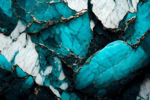 Abstract background of stone texture. Turquoise marble pattern Stock Illustration