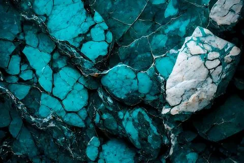 Abstract background of stone texture. Turquoise marble pattern Stock Illustration