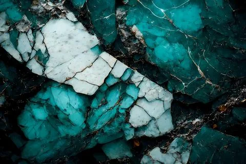 Abstract background of stone texture. Turquoise marble pattern Illustrazione stock